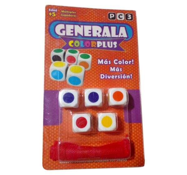 Dados Generala de colores