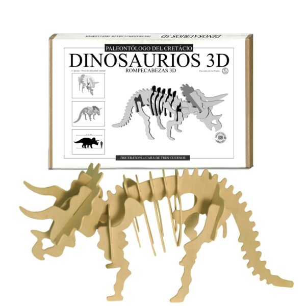 Rompecabezas 3D - Triceratops